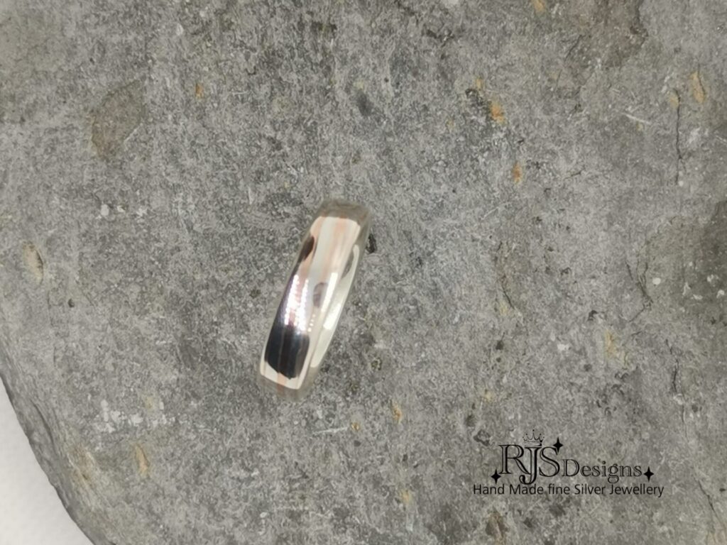 silver and copper ring